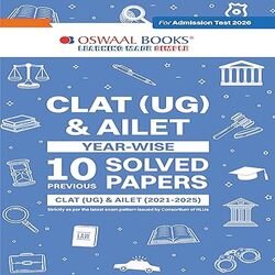 OSWAAL CLAT-UG n AILET 2026 - 10 Previous Solved Papers 
